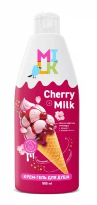MILK крем-гель д/душа молоко и вишня 500мл